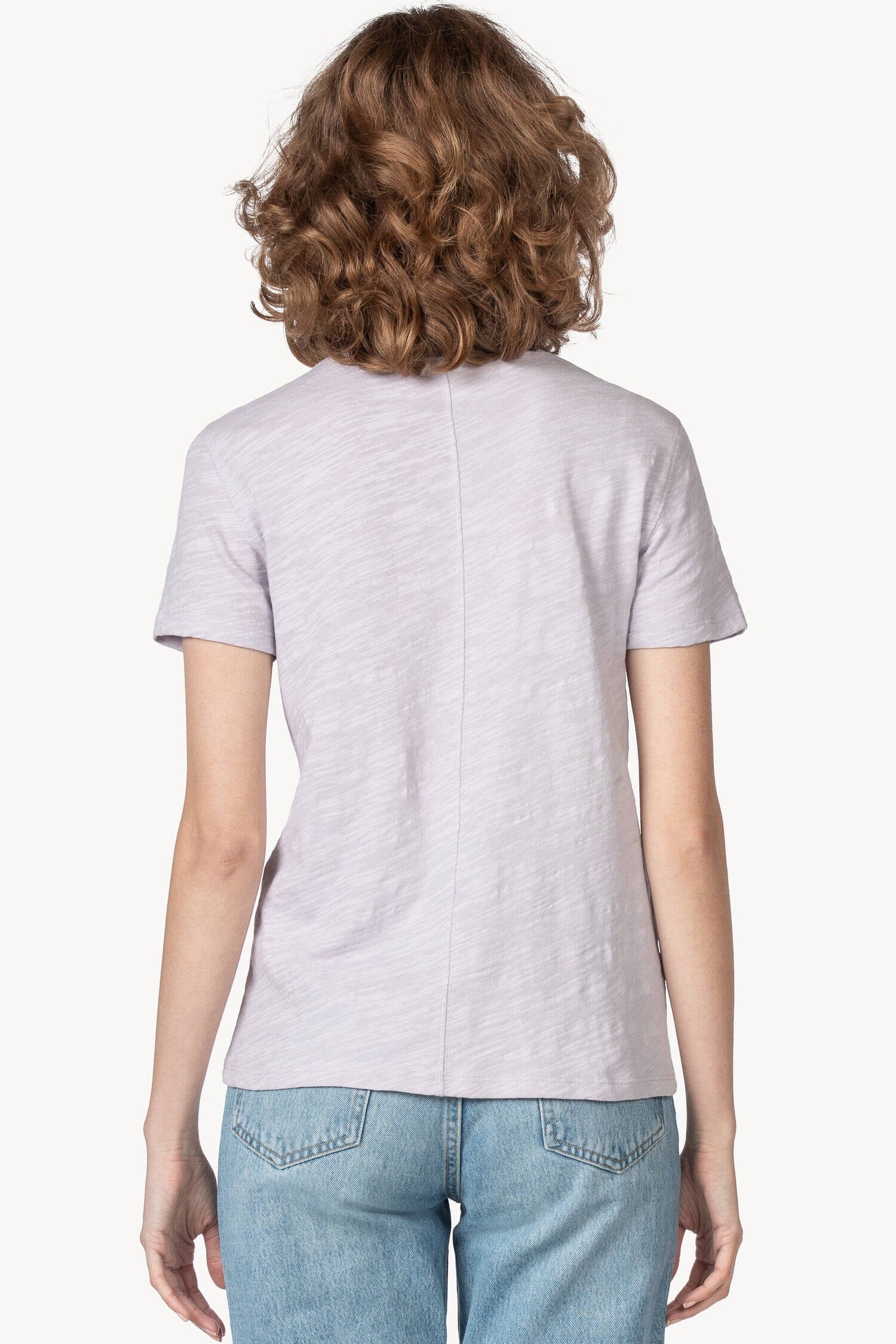 Short Sleeve Back Seam Tee Womens Top Freesia A2