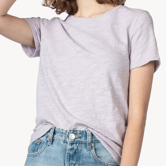 Short Sleeve Back Seam Tee Womens Top Freesia A6