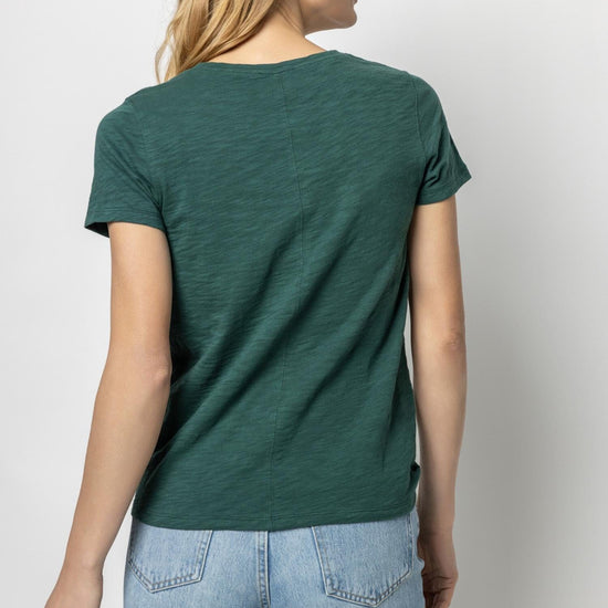 Short Sleeve Back Seam Tee Womens Top Mallard A2