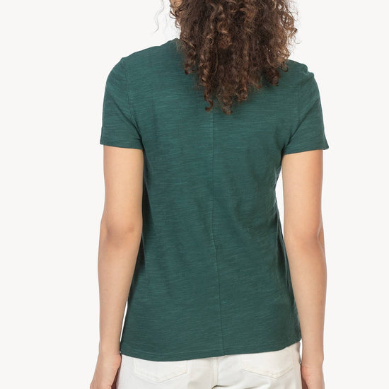 Short Sleeve Back Seam Tee Womens Top Sea Moss A2