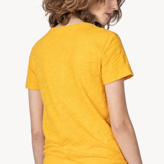 Short Sleeve Back Seam Tee Womens Top Sunshine A2