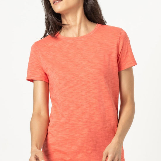 Short Sleeve Back Seam Tee Womens Top Sunkist A1