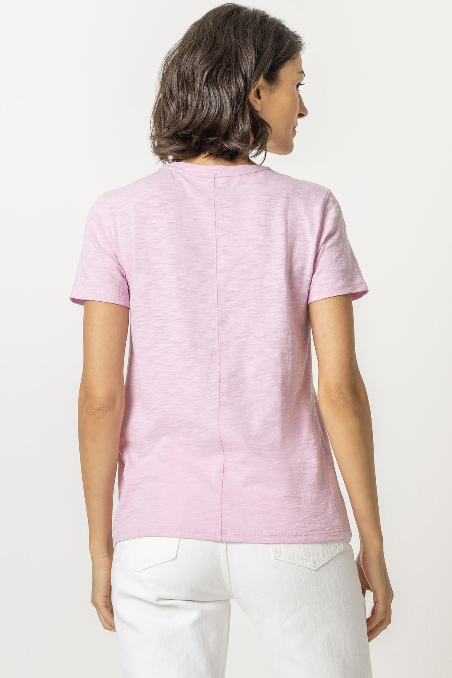 Short Sleeve Back Seam Tee Womens Top Taffy A2