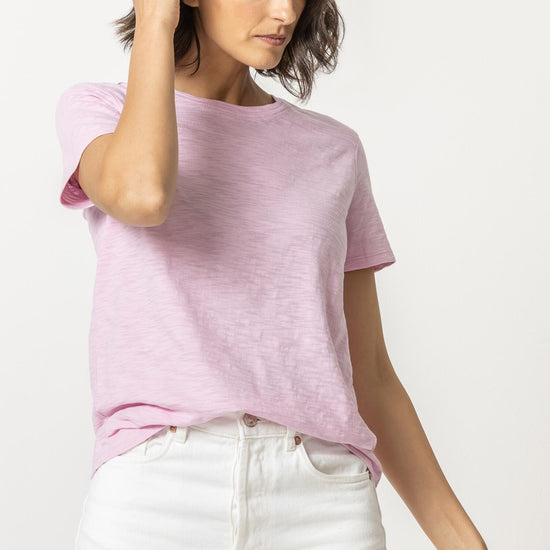 Short Sleeve Back Seam Tee Womens Top Taffy A7