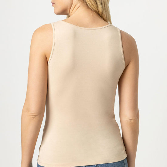 Scoop Tank Womens Top Nude A2