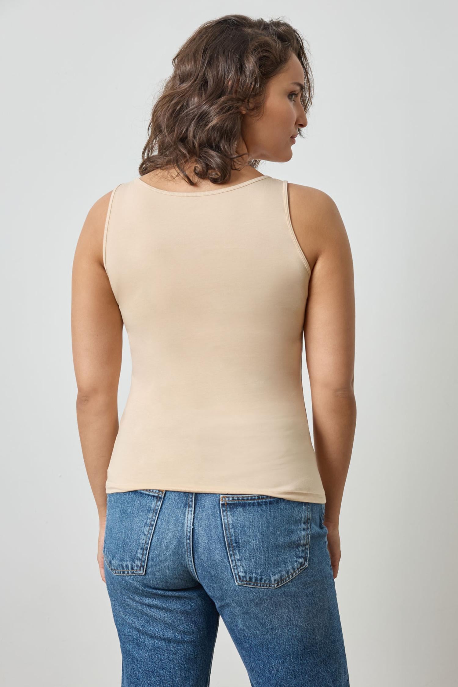 Scoop Tank in color Nude Image A4
