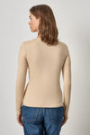Long Sleeve Crew Tee Womens Top Nude A2