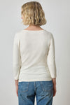 3/4 Sleeve Boatneck Womens Top Rope A2