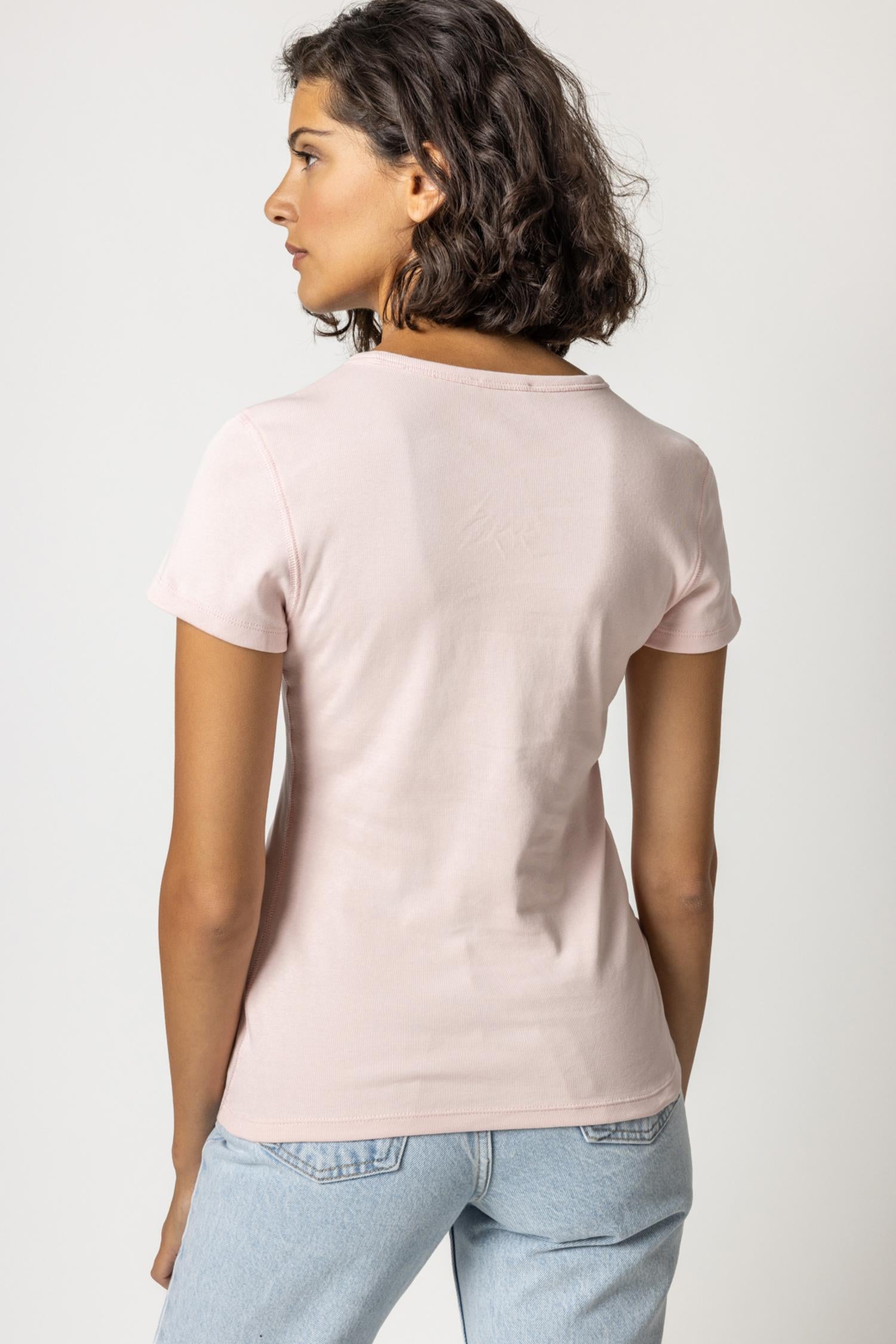 Short Sleeve Crew Womens Top Camellia A2