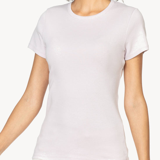 Short Sleeve Crew in color Freesia Image A5