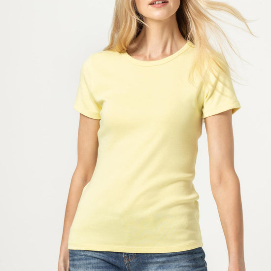 Short Sleeve Crew in color Limelight Image A1