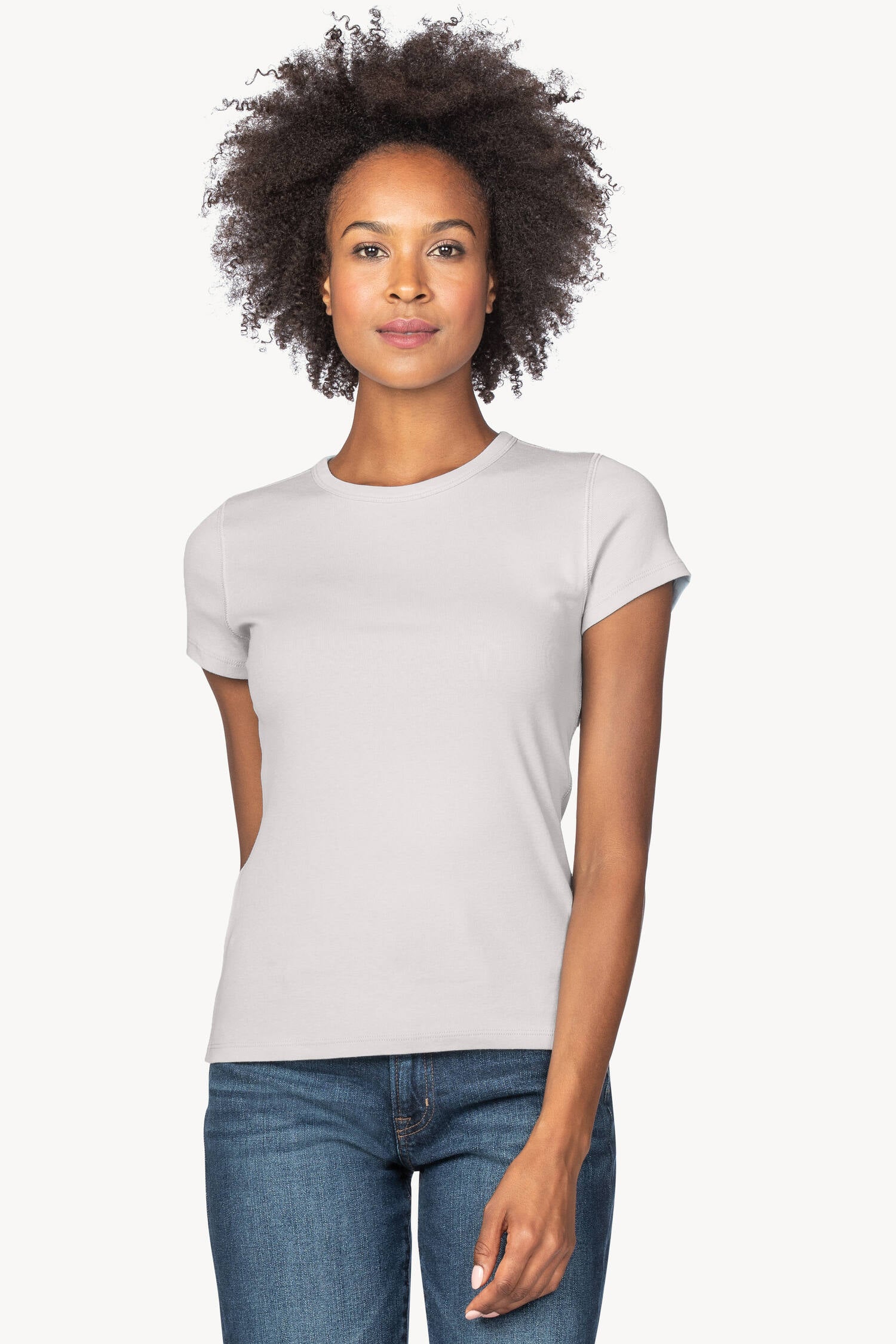 Short Sleeve Crew Womens Top Opal A1