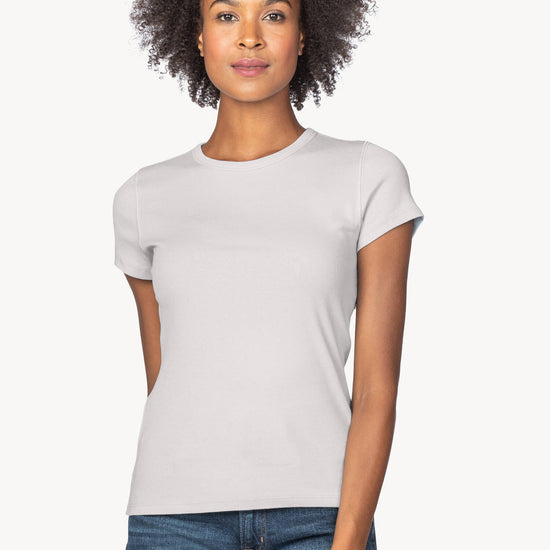 Short Sleeve Crew in color Opal Image A1