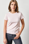 Short Sleeve Crew in color Petal Image A1
