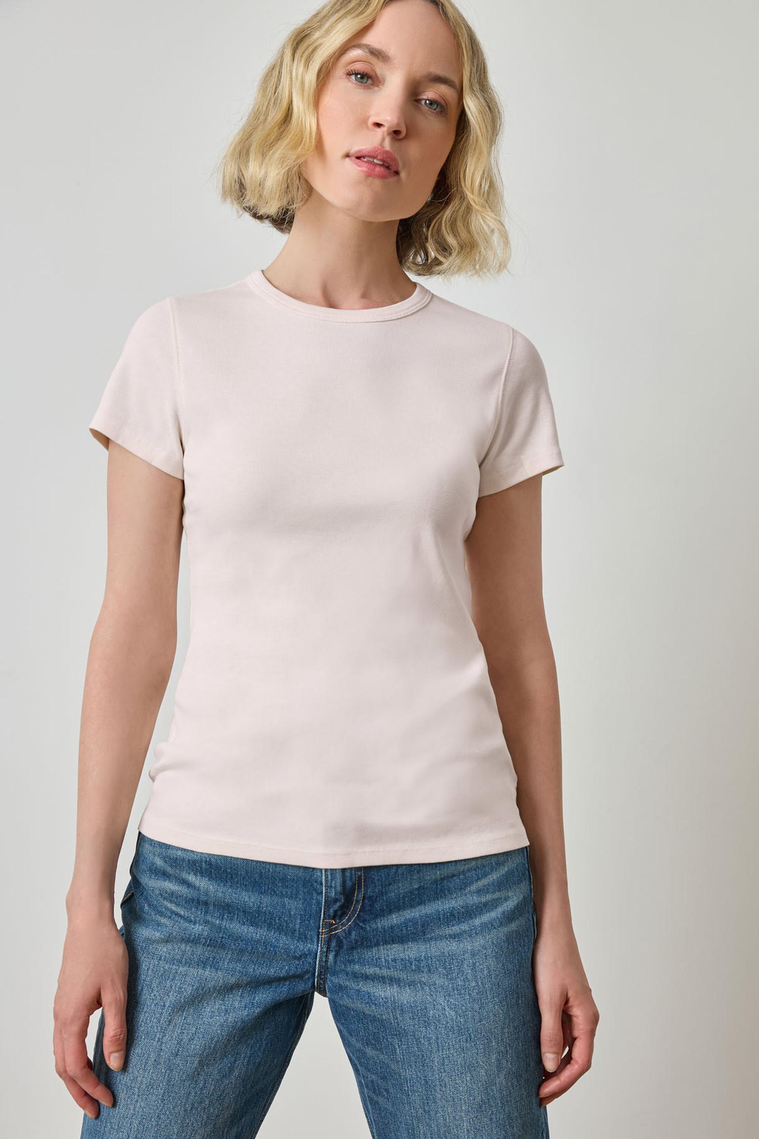 Short Sleeve Crew Womens Top Petal A1