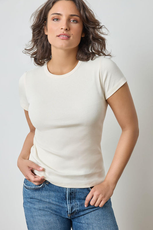 Short Sleeve Crew in color Rope Image A3