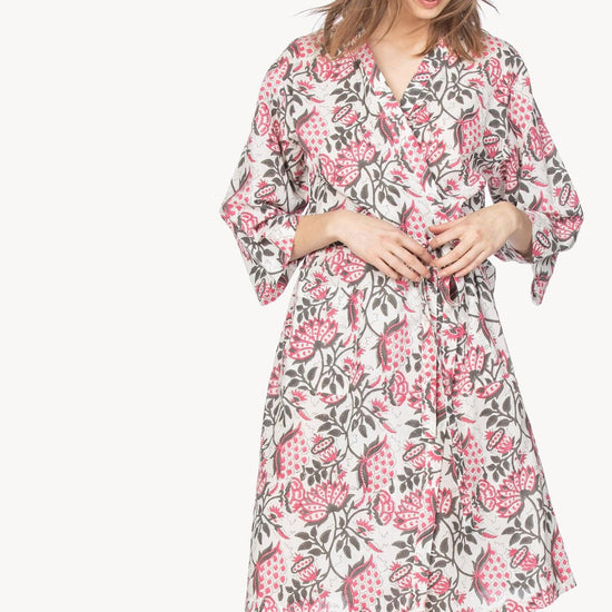 Robe Womens Robe Raspberry Print A1