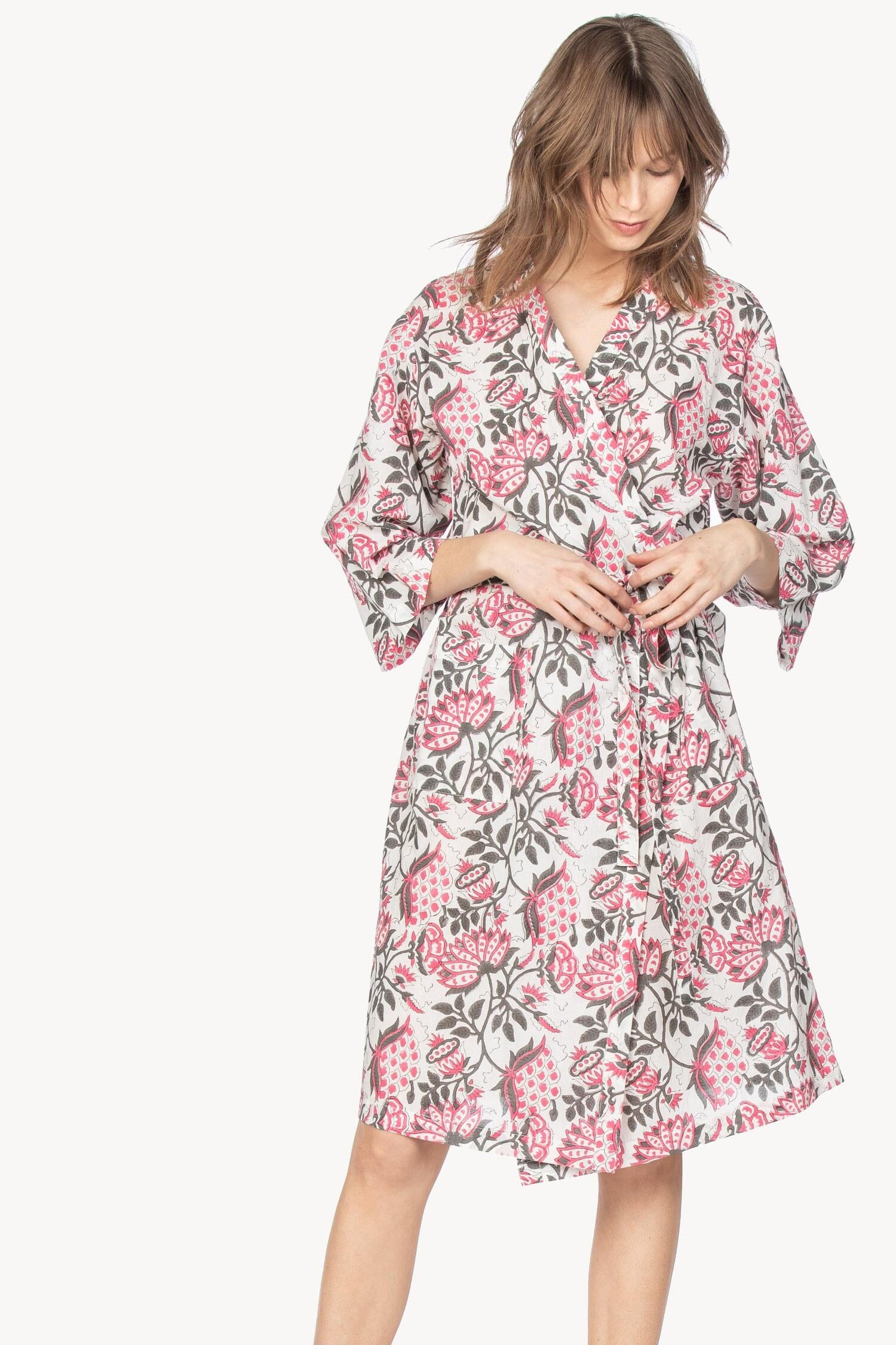 Robe Womens Robe Raspberry Print A1