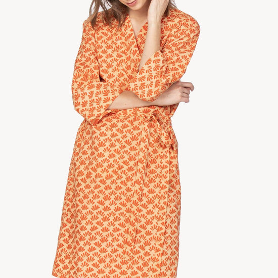 Robe Womens Robe Tangerine Print A1