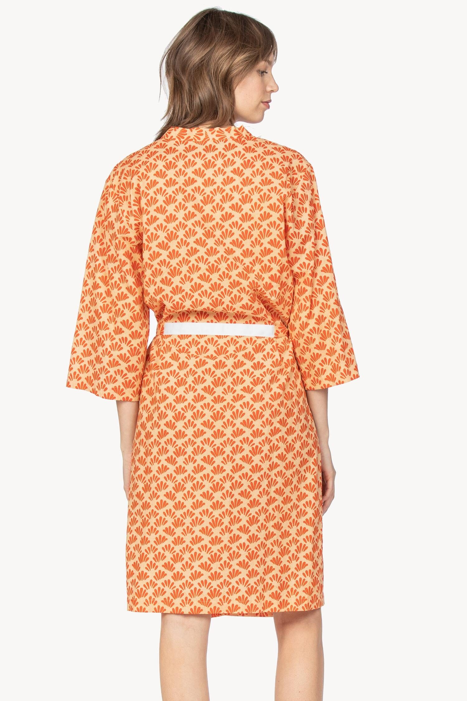 Robe Womens Robe Tangerine Print A2