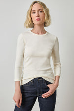 3/4 Sleeve Crew in color Rope Image A1