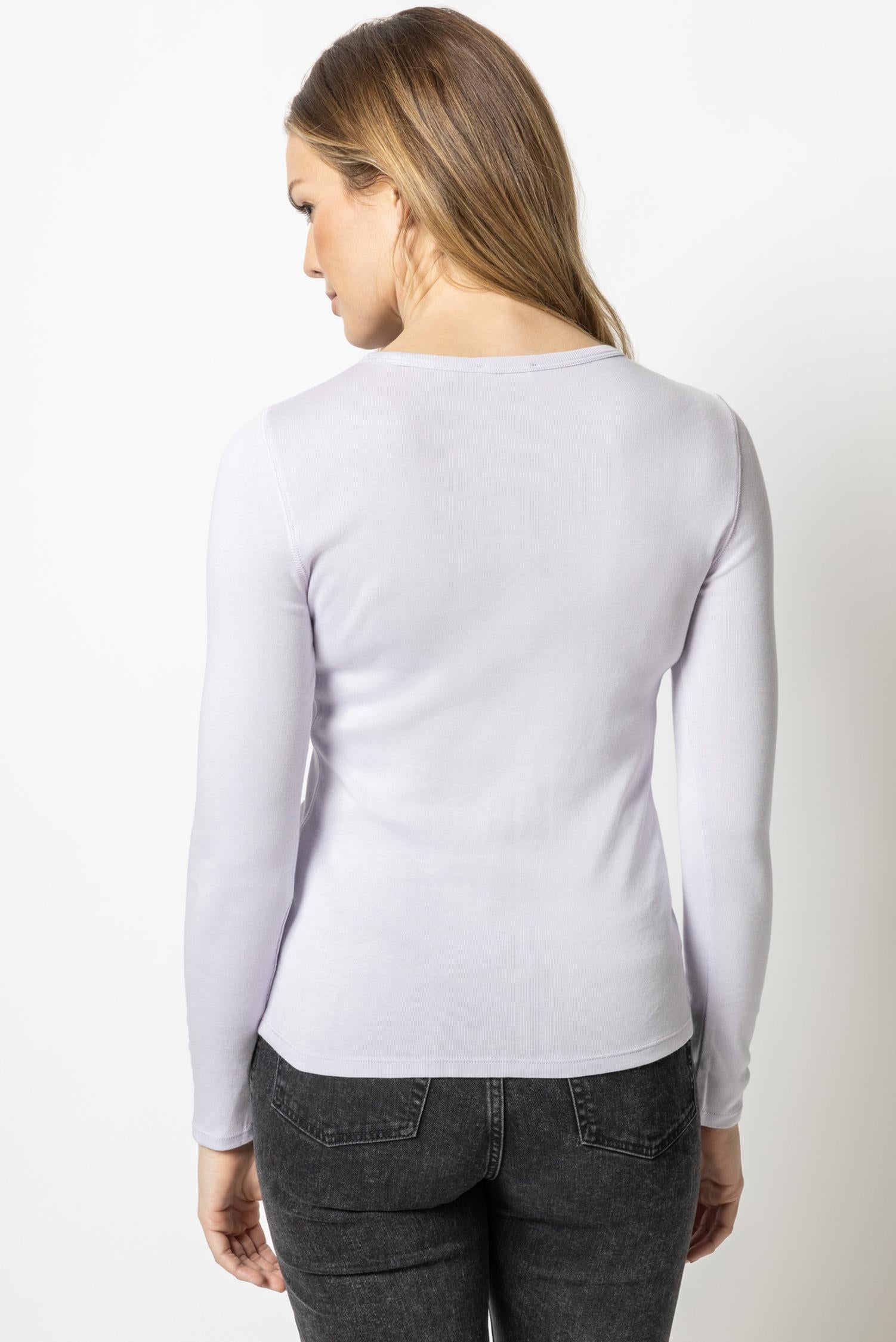 Long Sleeve Crew Womens Top Lily A2