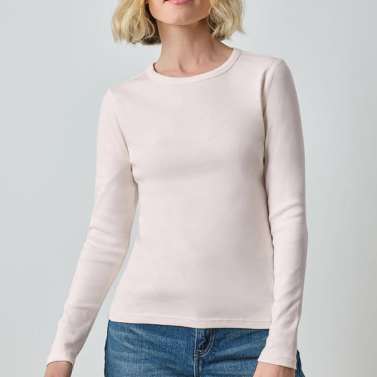 Long Sleeve Crew Womens Top Petal A1