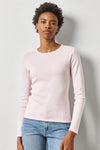 Long Sleeve Crew in color Petal Image A1