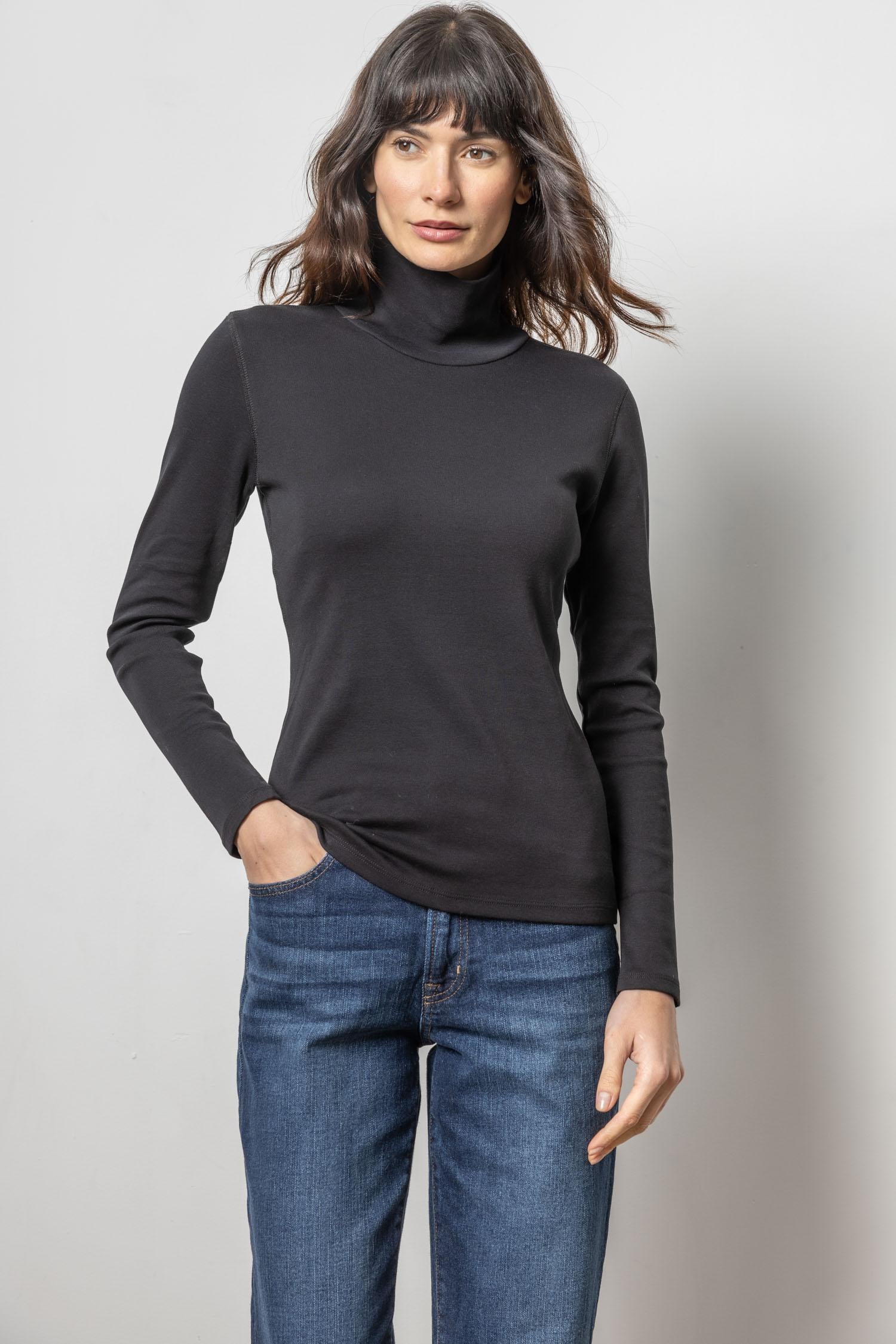 Long Sleeve Turtleneck Tee Lilla P