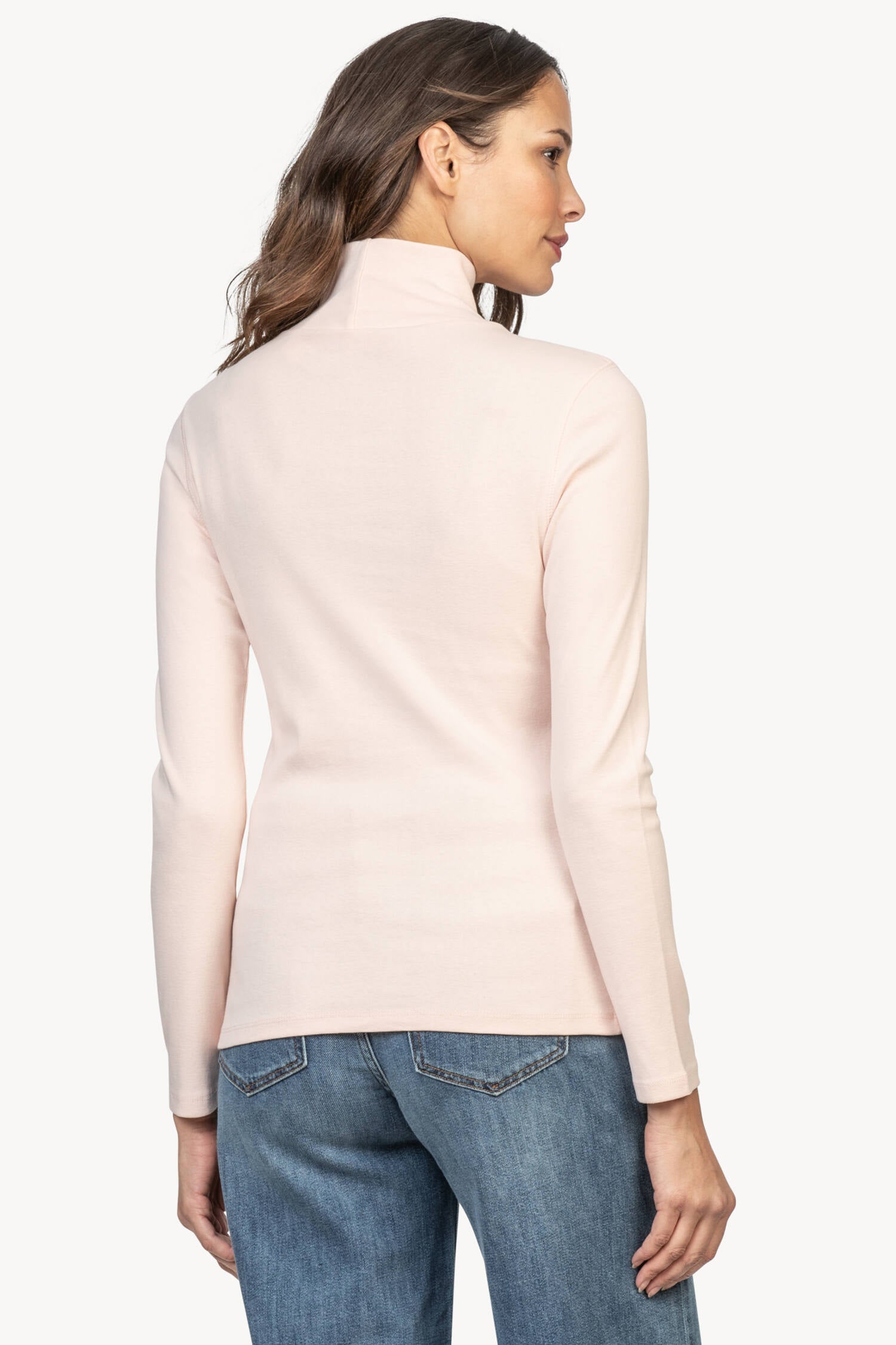 Lilla P Long Sleeve Lettuce Edge Turtleneck Sz. XL Tearose buy NWT