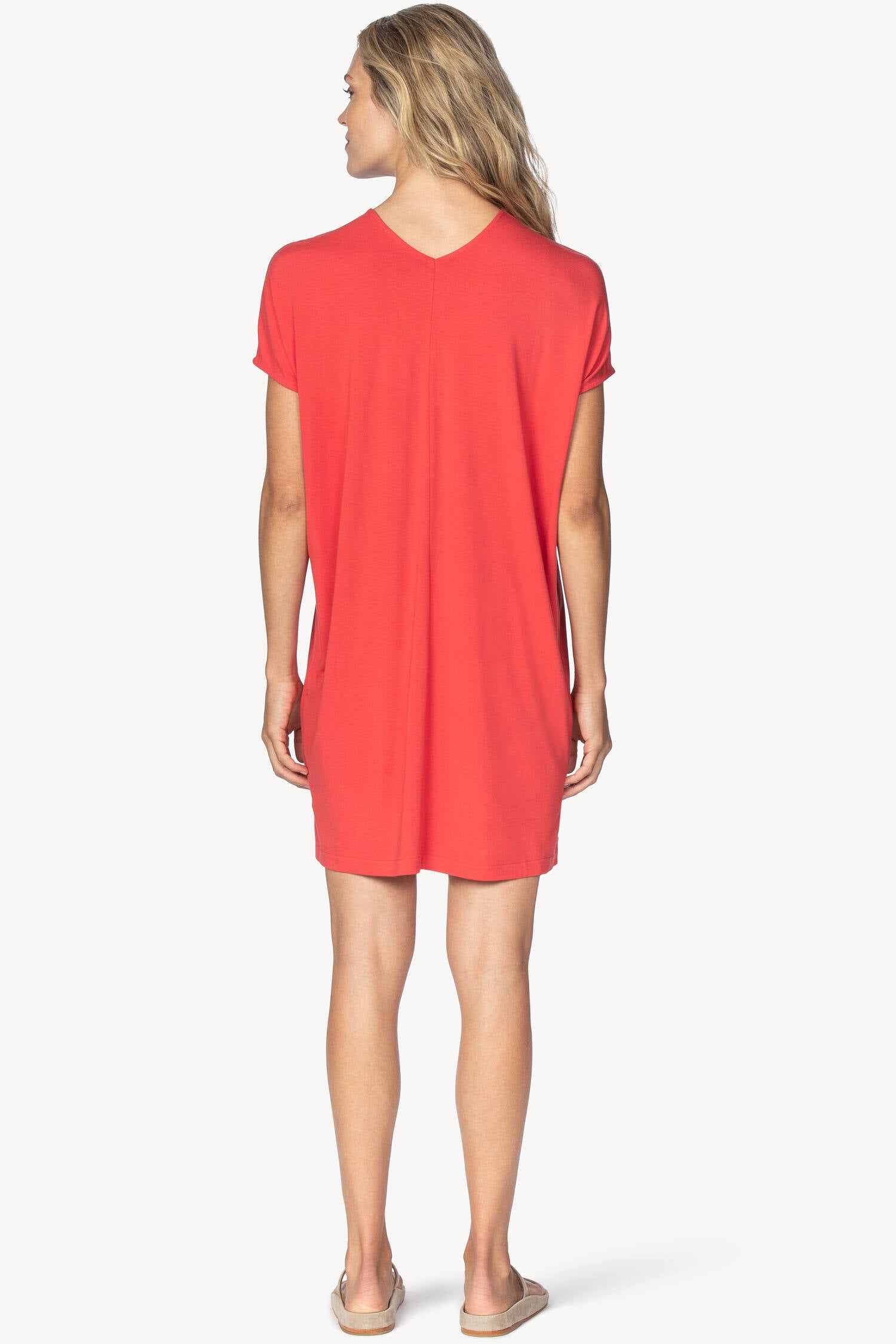 Double V-Neck Dress Womens Dress Poppy A2