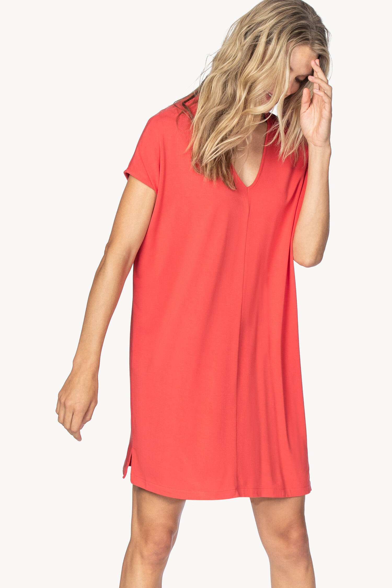 Double V-Neck Dress Womens Dress Poppy A5