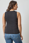 Jewel Tank Womens Top Black A4