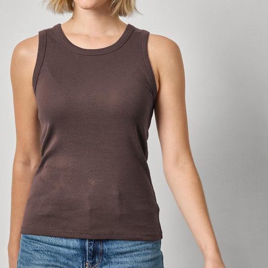 Jewel Tank Womens Top Espresso A1