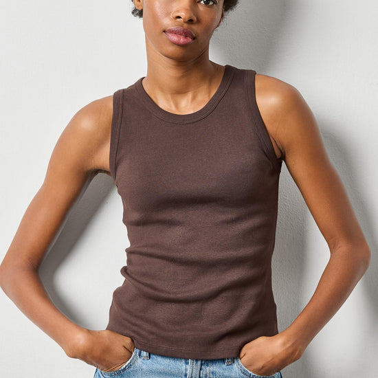 Jewel Tank Womens Top Espresso A3