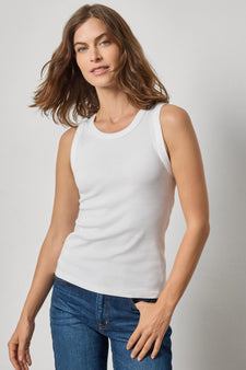 Jewel Tank Womens Top White A1