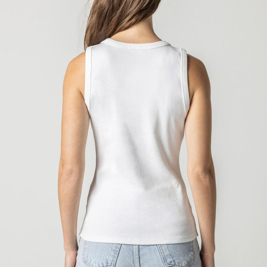 Jewel Tank Womens Top White A3