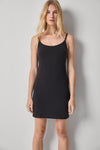 Knit Slip Dress Womens Dress Black A1