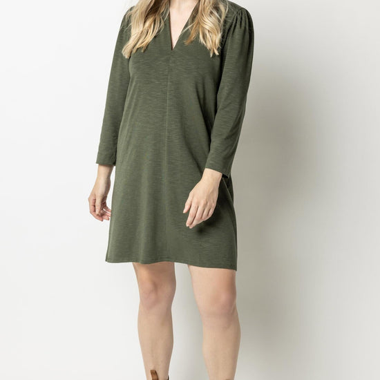 Full Sleeve Split Neck Dress Womens Dress Parsley A0