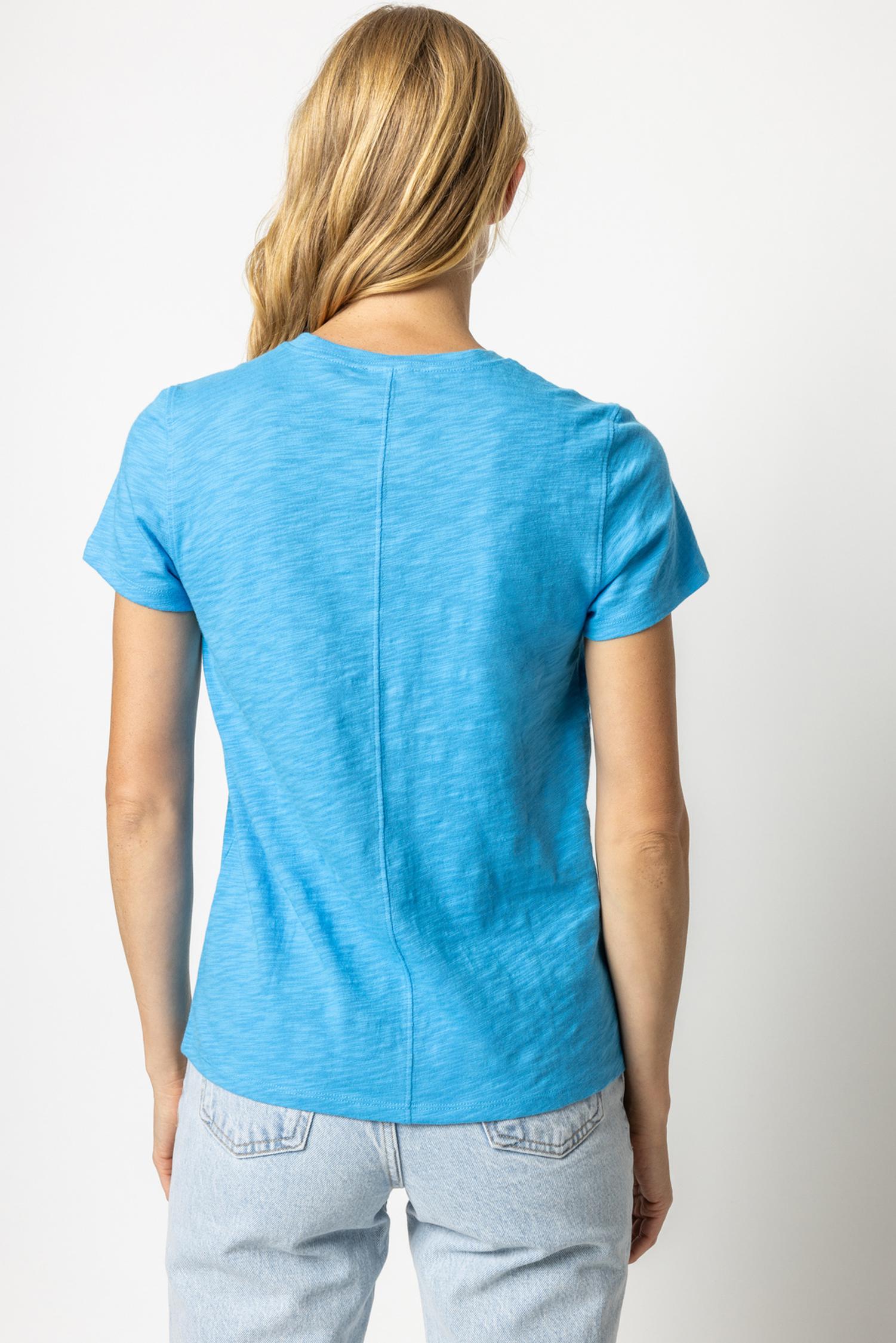 Short Sleeve Back Seam Crewneck Womens Top Dutch A2