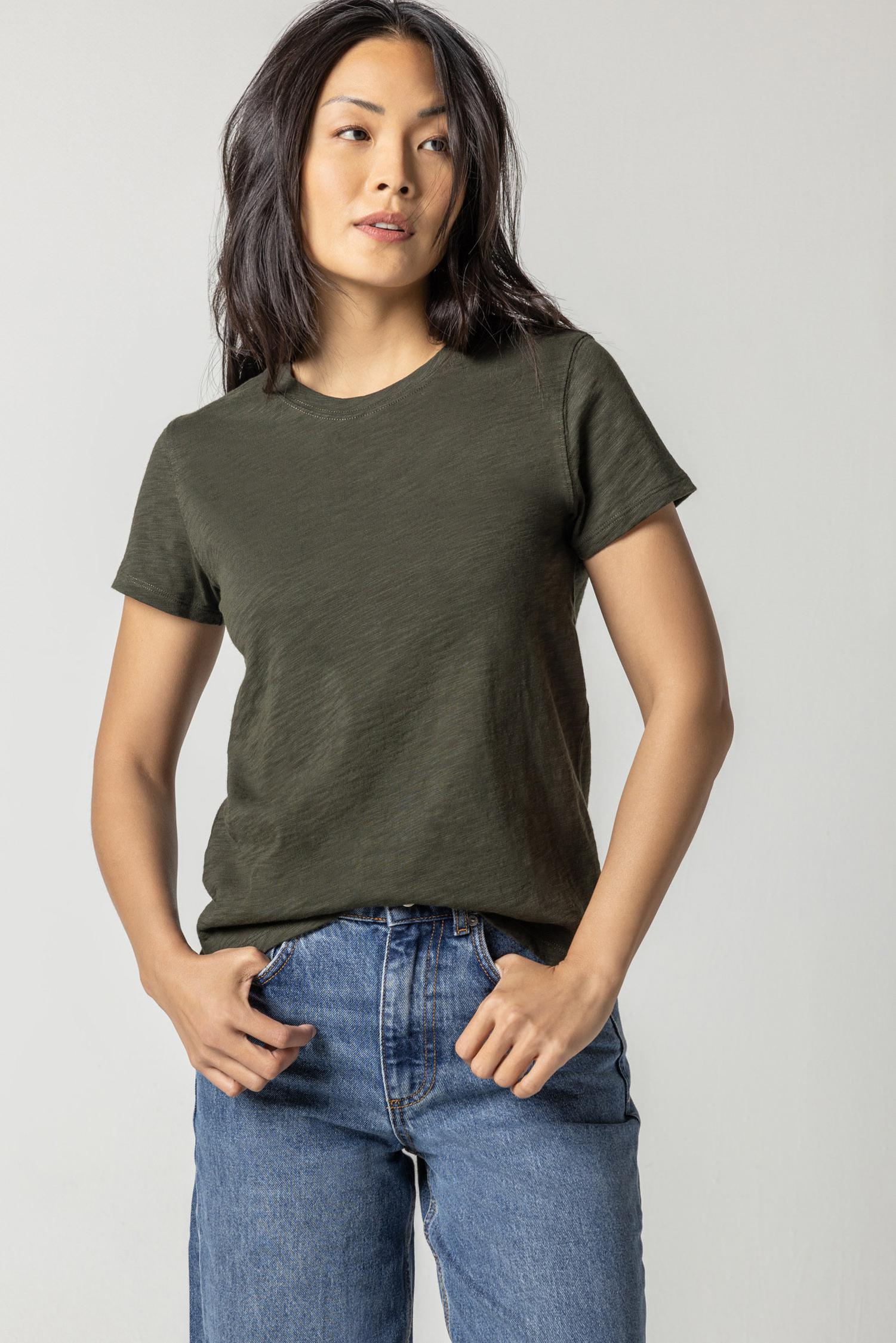 Short Sleeve Crewneck Womens Top Loden A2