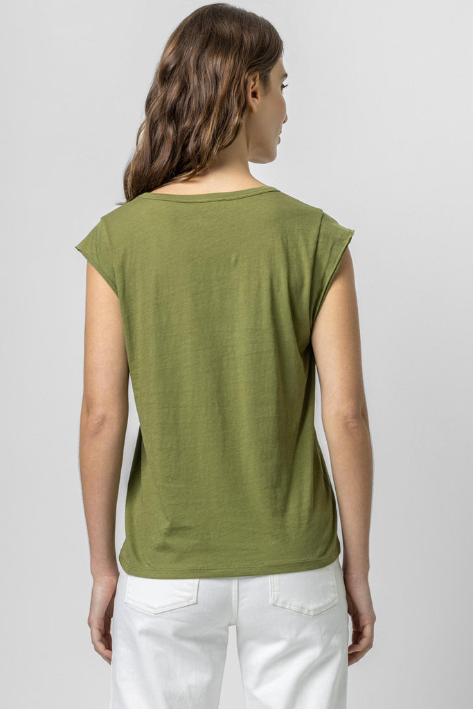 Cap Sleeve Scoop Neck