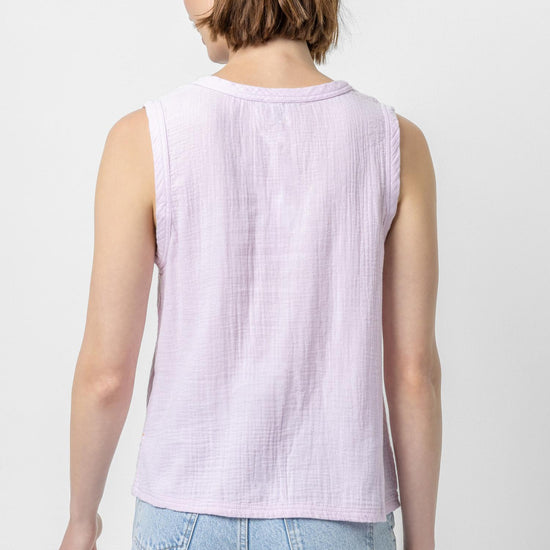 Sleeveless Top with Slits Womens Top Orchid A2