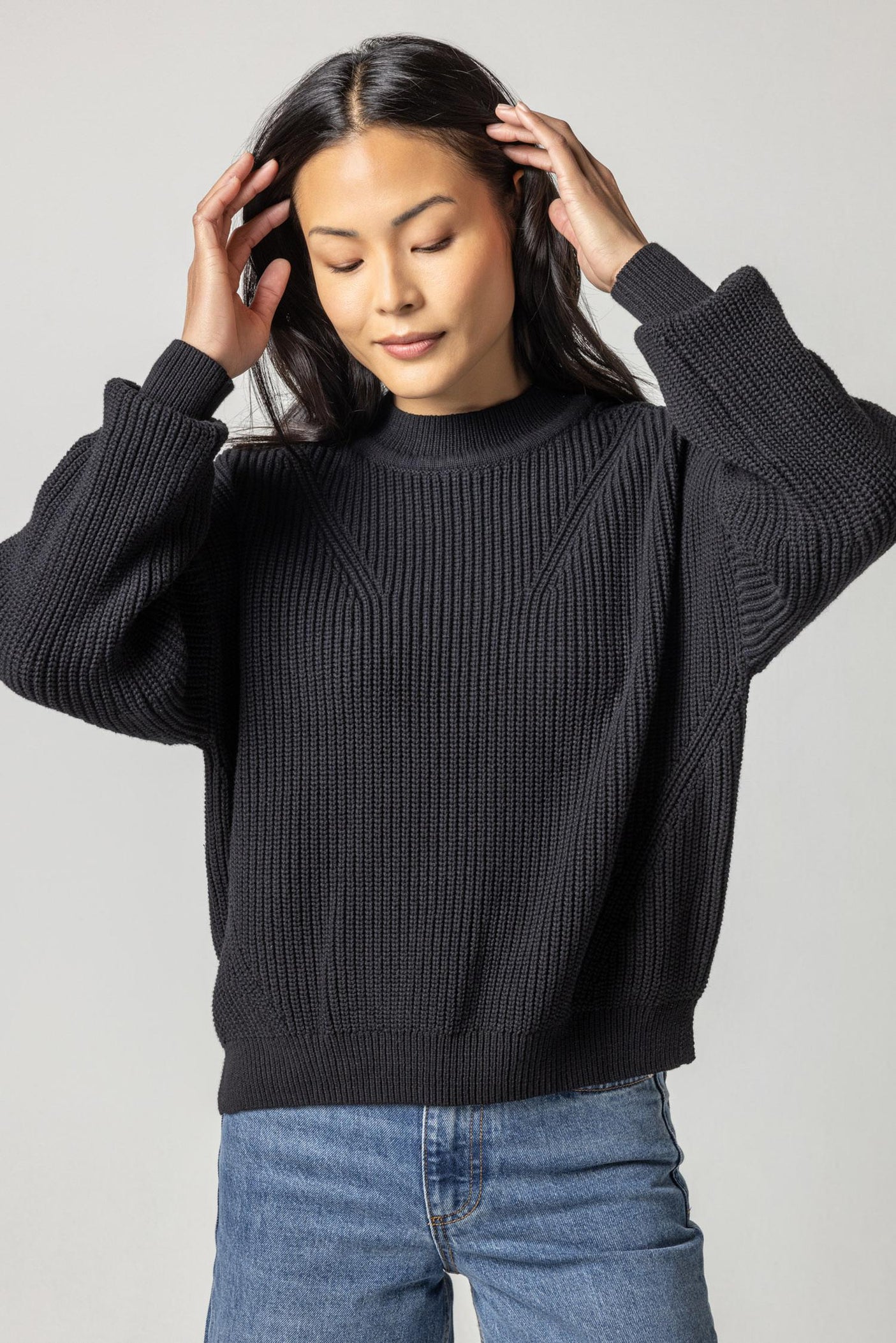 Oversized Rib Pullover Sweater