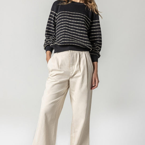 Pleat Front Full Length Pant Womens Pant Natural A3