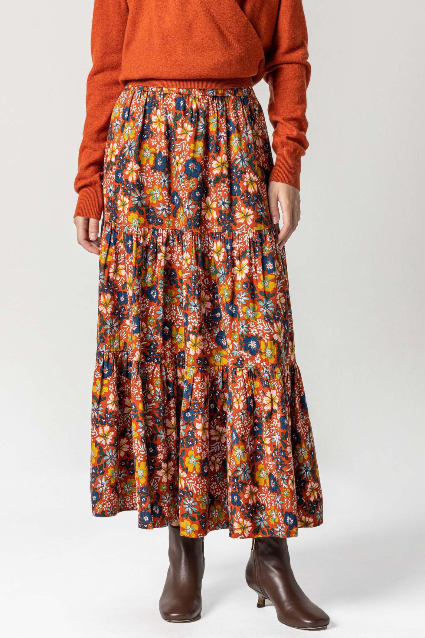 Tiered hotsell skirt floral