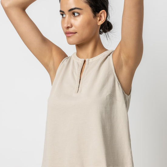 Hook & Eye Top Womens Top Pebble A1