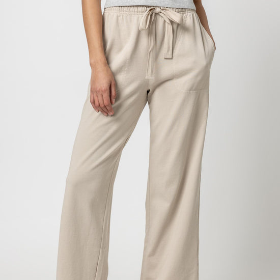 Drawstring Waist Pant Womens Pant Pebble A1