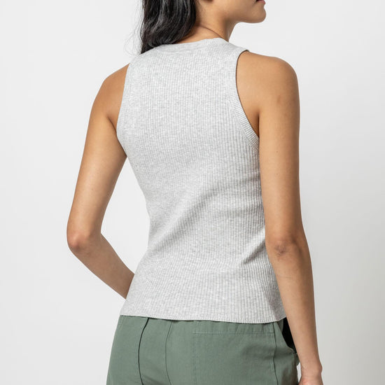 Perfect Rib Tank Sweater Womens Sweater Heather Grey A2