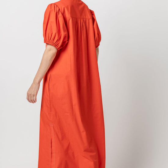 Split Neck Full Sleeve Maxi Dress Womens Dress Poppy A5